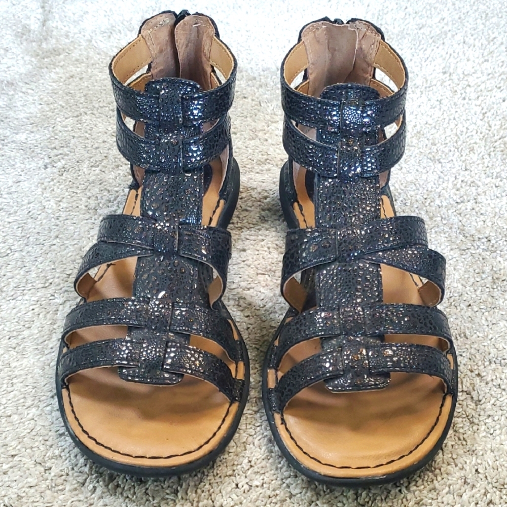 boc Born Concept Zipped Strappy Sandals/ Gladiators. Size 7